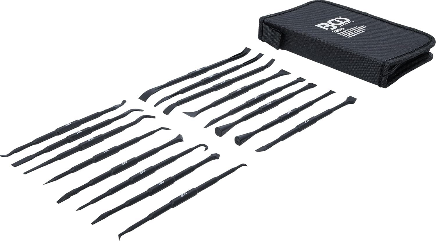 SET OF PLASTIC SCRAPERS FOR O-RINGS AND GASKETS 16 ELEMENTS Brand BG