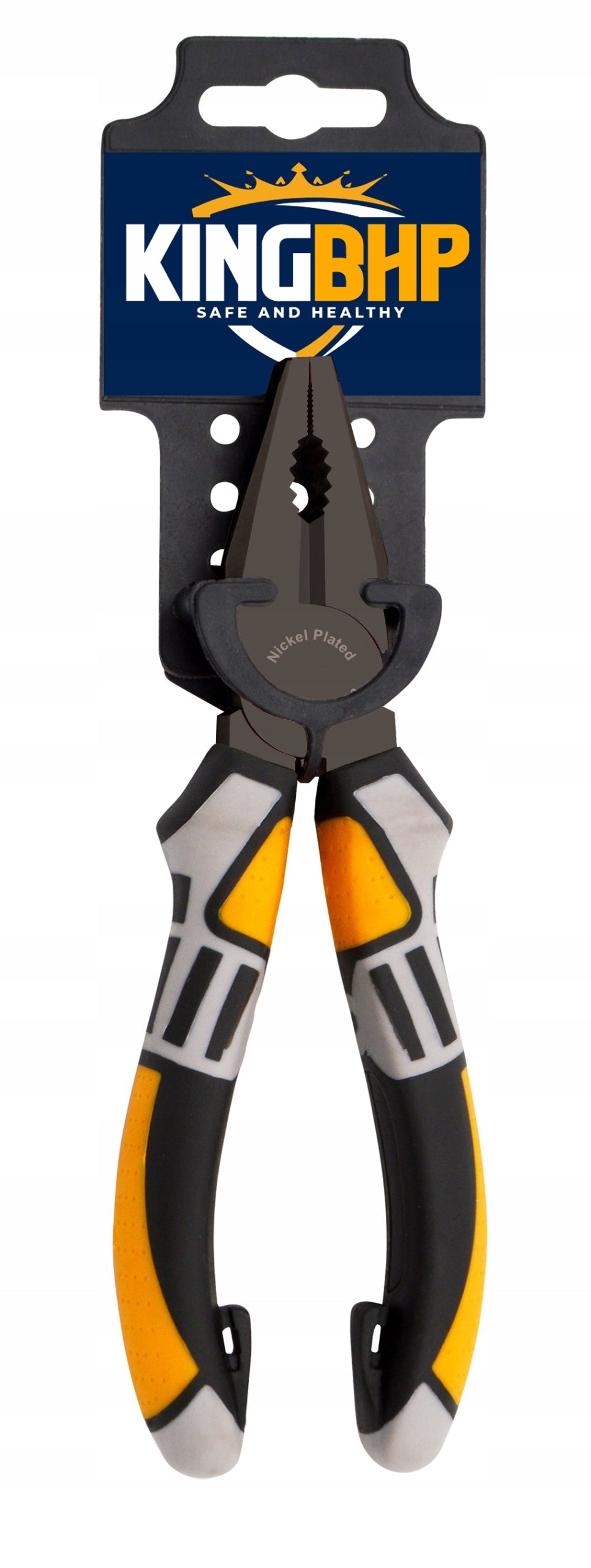 SET OF PLIERS 3in1 NICKEL PLATED 160mm elongated UNIVERSAL side PLIERS Manufacturer code ZESTAW SZCZYPCE 160 mm KING BHP