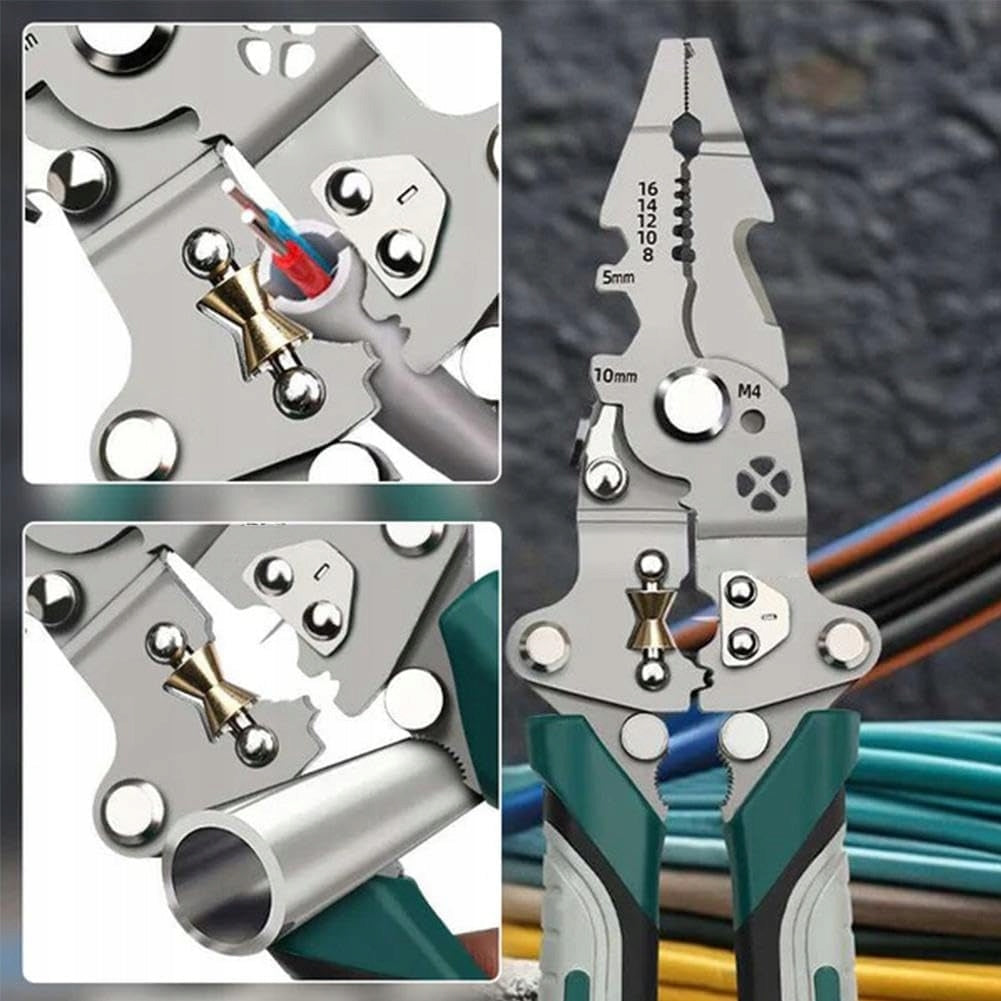 SET OF PLIERS ELECTRICIAN REMOVING INSULATION CUTTING WIRES WINDING Manufacturer code 6TL1541MD