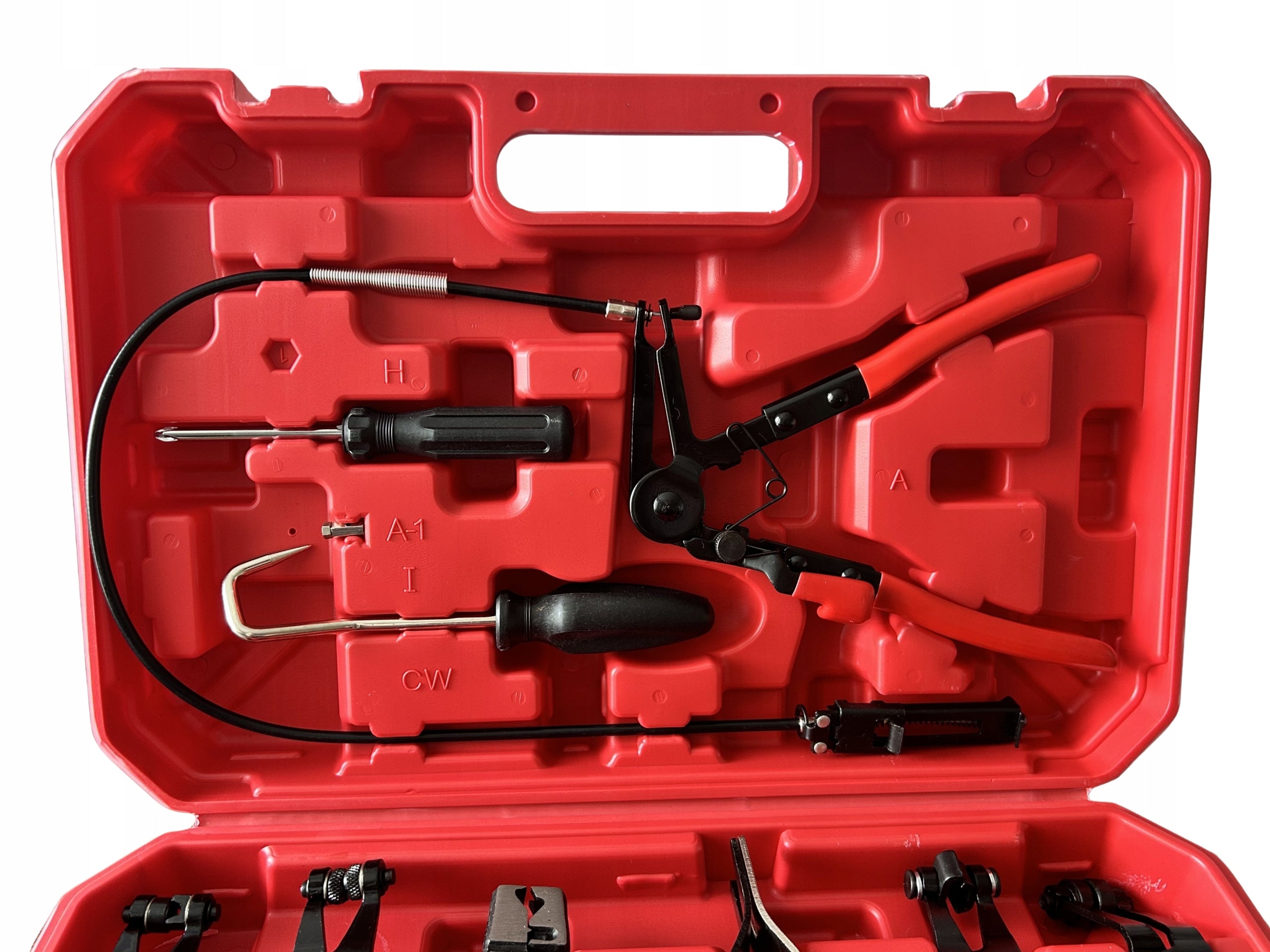 SET OF PLIERS FOR CLAMPS WITH CABLE - 9 ELEMENTS Manufacturer code 350029