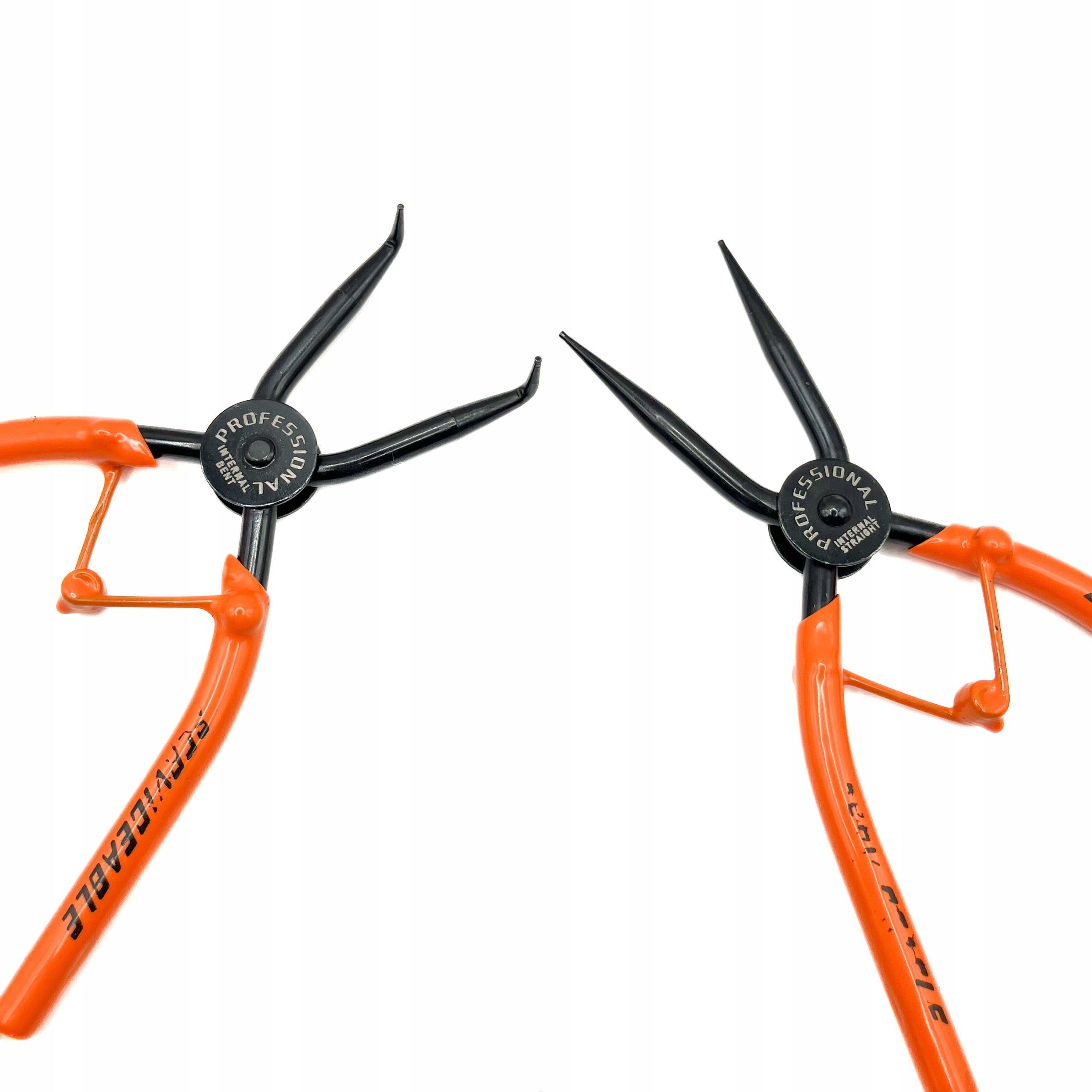 SET OF PLIERS FOR RINGS TYPE SEGER / SEEGER 4PCS. 180MM Product weight with unit packaging 2 kg