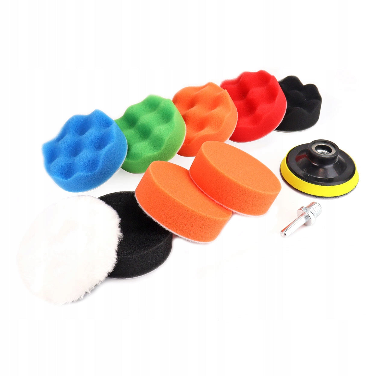 SET OF POLISHING SPONGES PADS FOR DRILL 80MM
