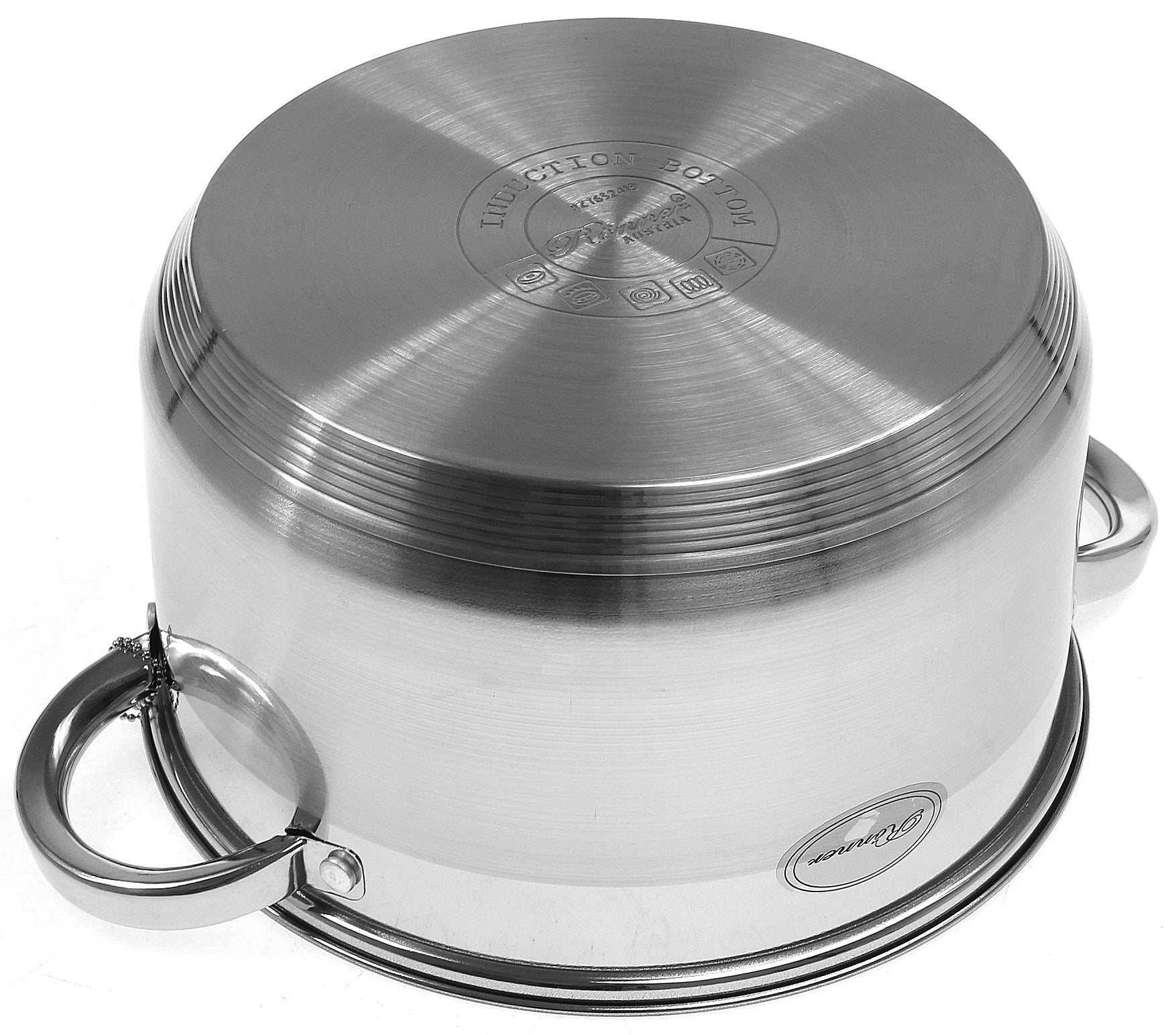 SET OF POTS 12 el SET OF POTS INDUCTION Gas 7 layers BOTTOM Brand Rossner Austria