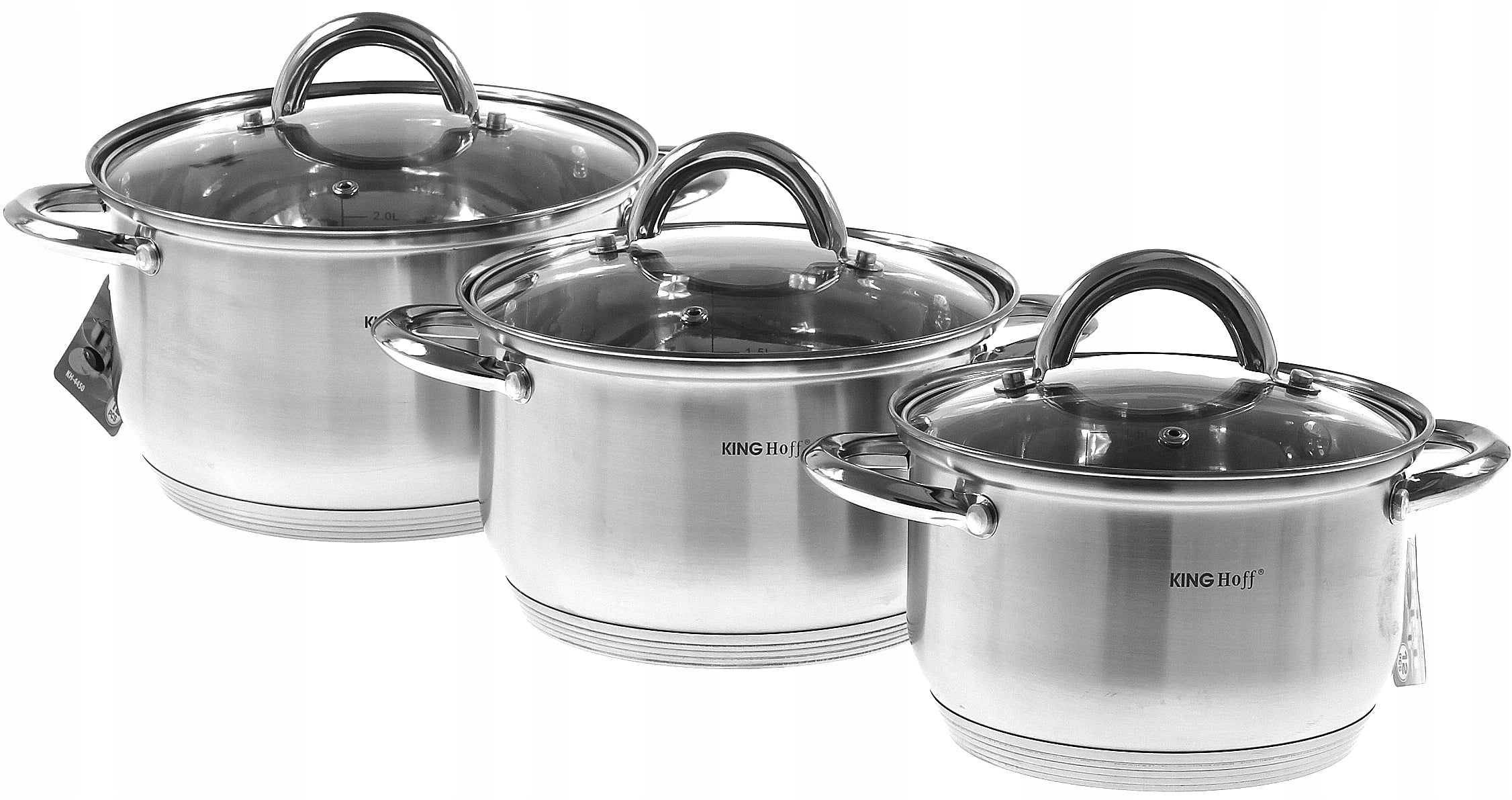 SET OF POTS 12el Set OF POTS INDUCTION Gas KING Hoff Coating type non-stick