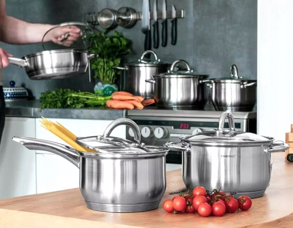 SET OF POTS 12el Set OF POTS INDUCTION Gas KING Hoff EAN (GTIN) 5908287244504