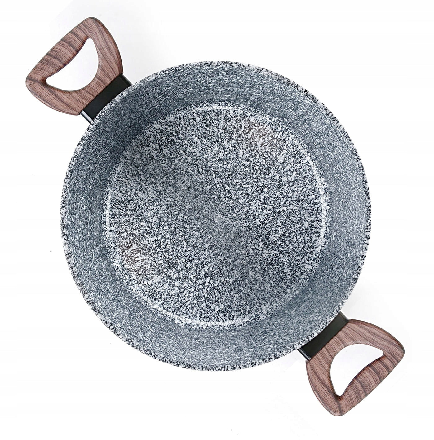 SET OF POTS 15-PIECE WITH MARBLE CERAMIC COATING ZL-8519 Color gray