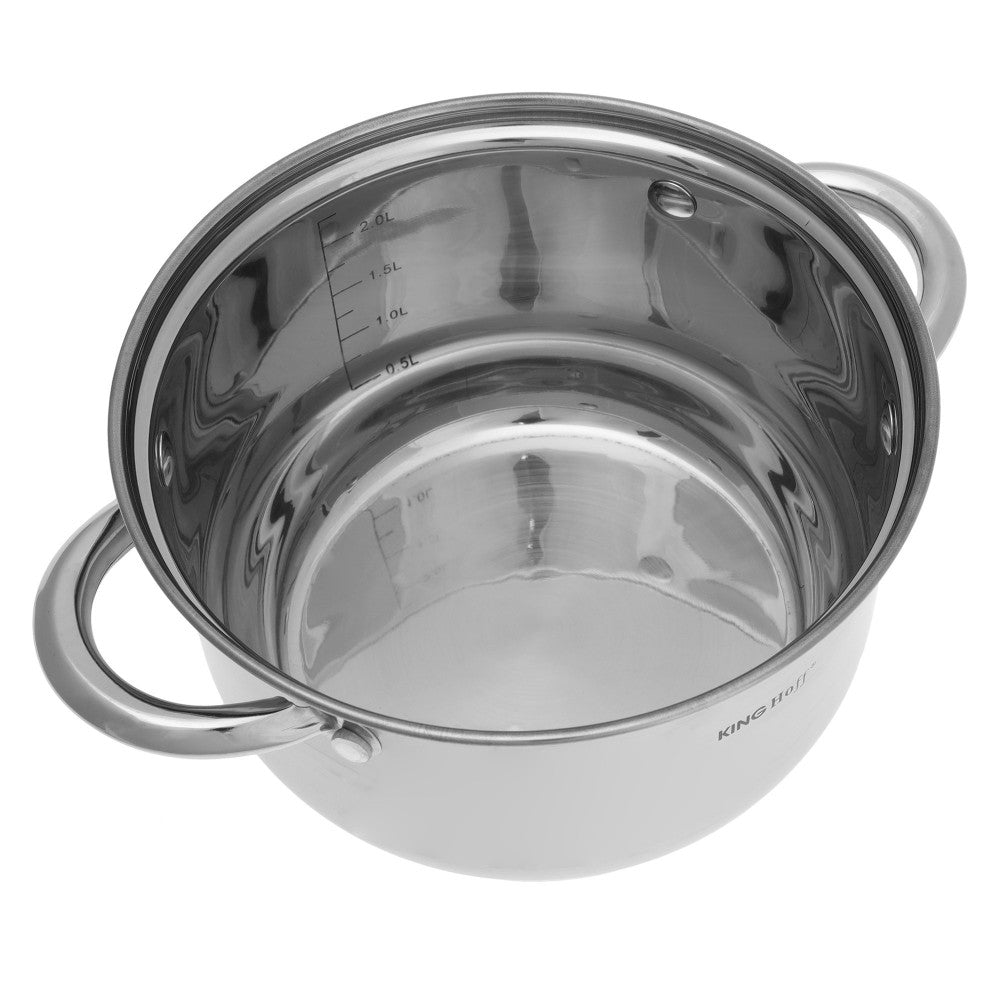SET OF POTS 6 el Pots LARGE Layered Bottom KING Hoff stainless steel Number of items in the set 6