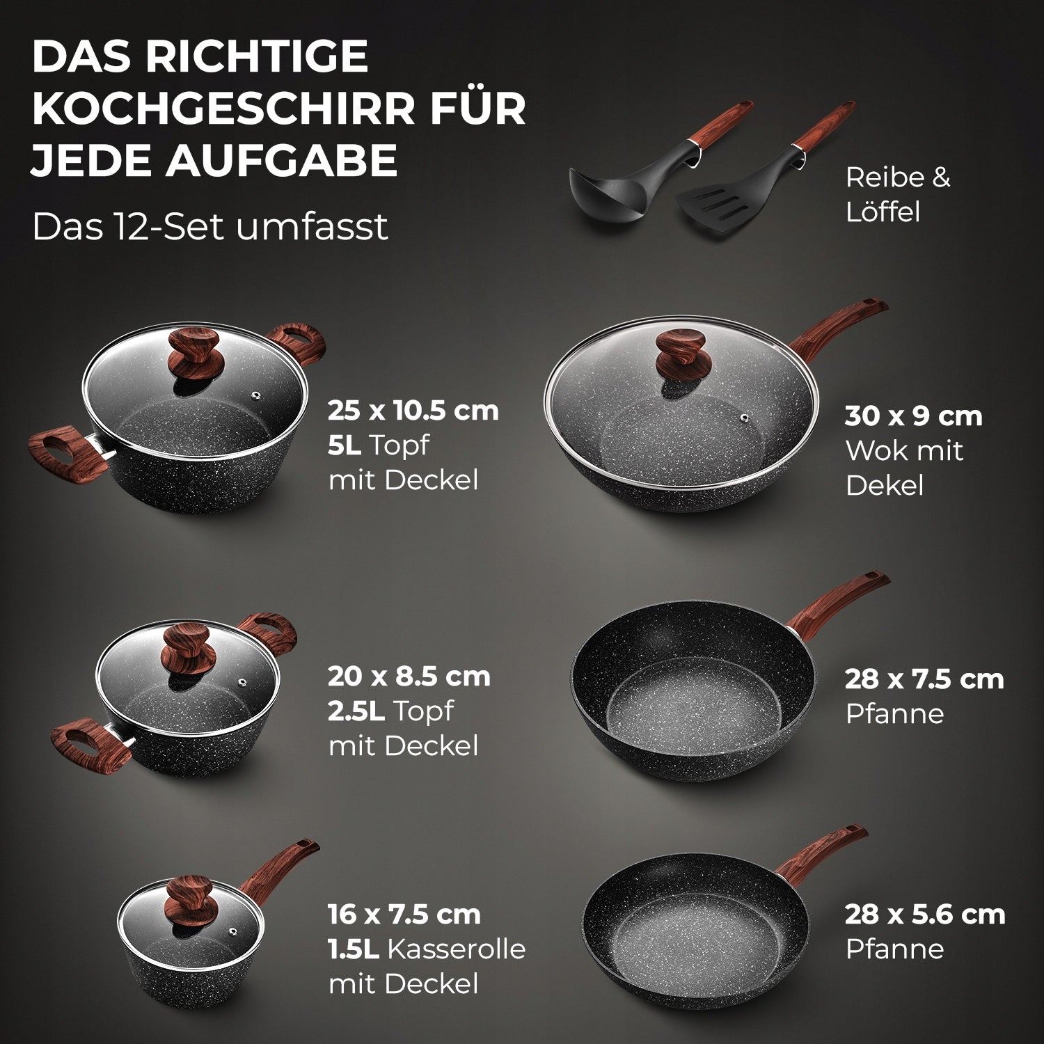 SET OF POTS AND PANS 12EL-INDUCTION POTS FOR INDUCTION AND GAS,PAN Brand no brand
