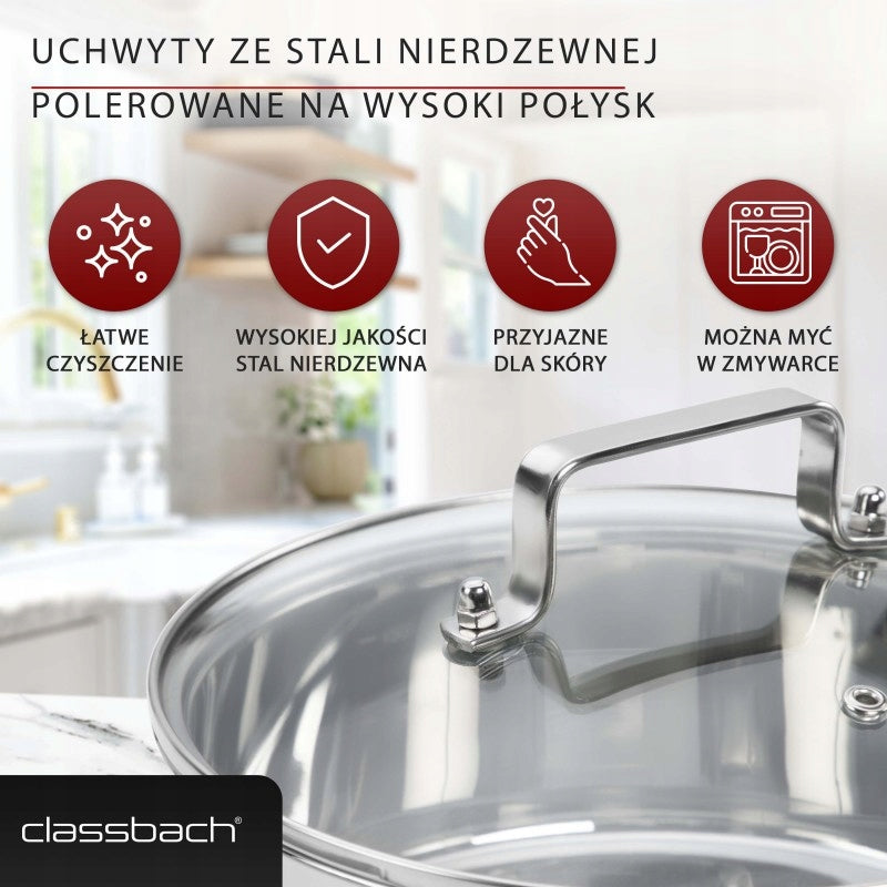 SET OF POTS INDUCTION SET OF STAINLESS STEEL POTS + LIDS 6 ELE Number of items in the set 6