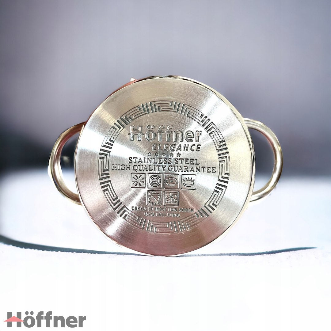 SET OF POTS SET OF STEEL POTS 6EL PREMIUM HOFFNER ELEGANCE Brand Hoffner