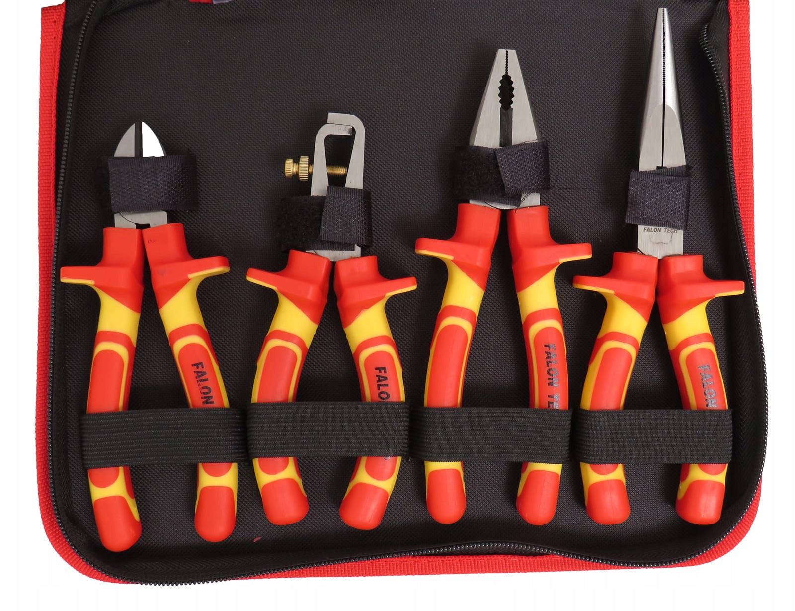 SET OF PROFESSIONAL INSULATED TOOLS FOR ELECTRICIAN 11 EL + ORGANIZER Brand Falon-Tech