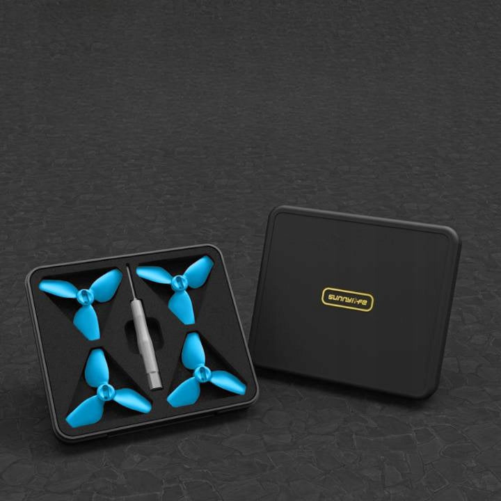 SET OF PROPELLERS 4PCS (2CW+2CCW) BLUE + CASE FOR DJI NEO Brand Sunnylife