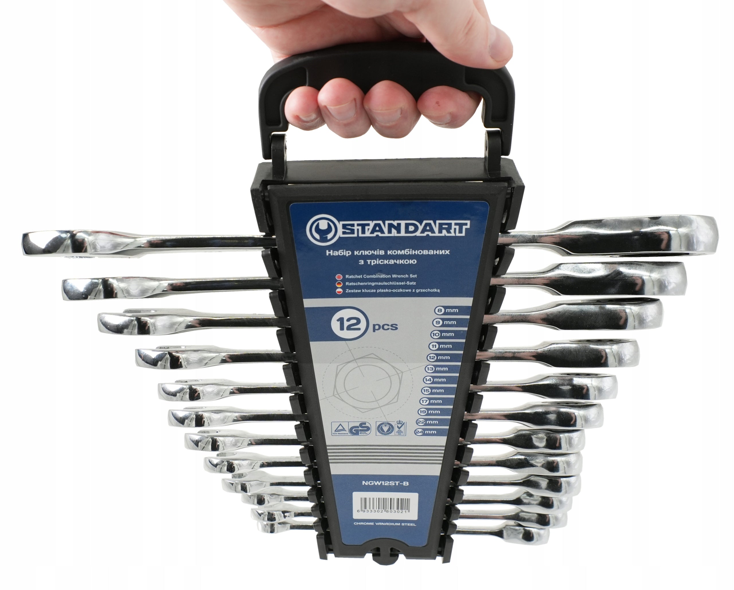 SET OF RATCHETING WRENCHES 8-24MM 12PCS STANDARDART NGW12ST-B Manufacturer code NGW12ST-B