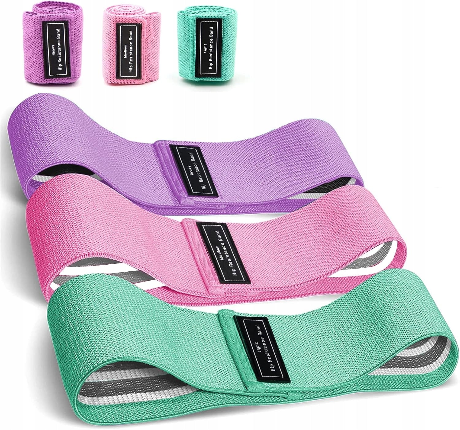 SET OF RESISTANCE BANDS FOR EXERCISE 3 LEVELS OF RESISTANCE HOME EXERCISES
