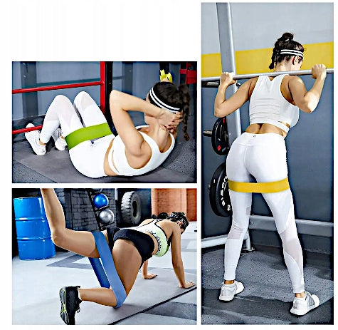 SET OF RESISTANCE RUBBER BANDS FOR FINTESS +ETUI EXERCISES Brand no brand