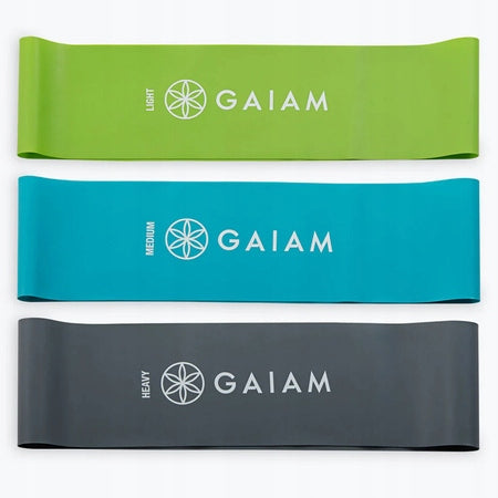 SET OF RESISTANCE RUBBERS 3 PCS 3 RESISTANCES GAIAM 30 x 5 cm Color multicolor