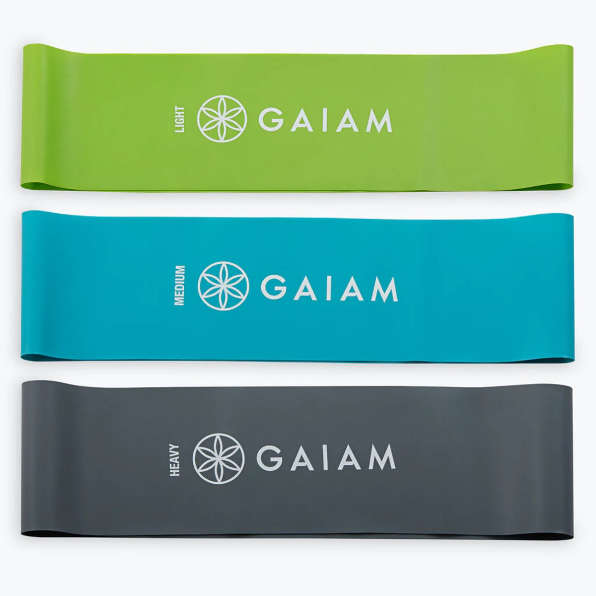SET OF RESISTANCE RUBBERS 3 PCS 3 RESISTANCES GAIAM 30 x 5 cm