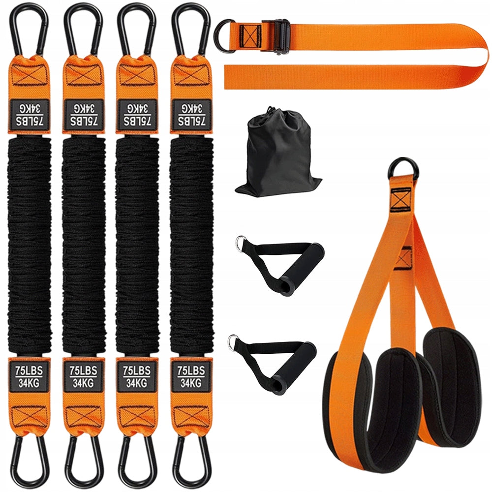 SET OF RESISTANCE RUBBERS FOR PULLING UP TRAINING TAPES POWER BAND 4 PCS Width 110 mm