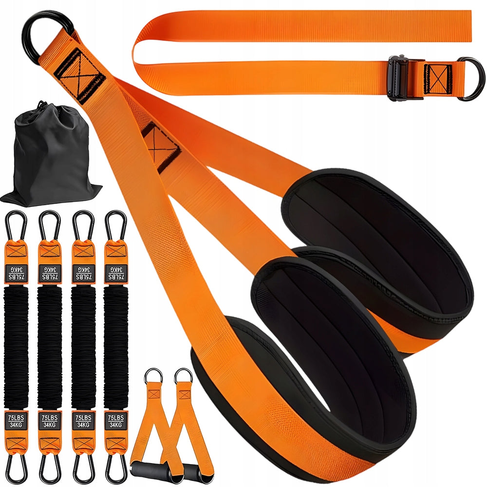 SET OF RESISTANCE RUBBERS FOR PULLING UP TRAINING TAPES POWER BAND 4 PCS
