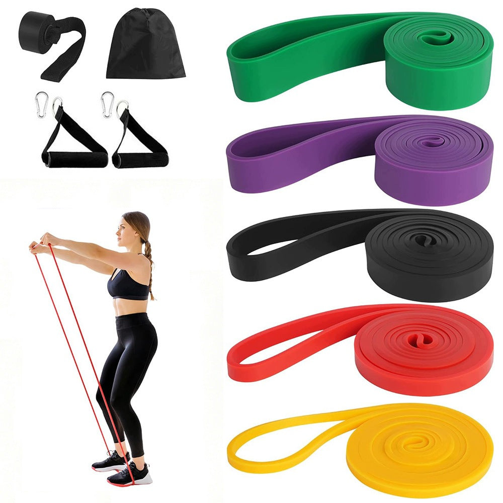 SET OF RESISTANCE RUBBERS FOR STRETCHING TRAINING MINI BAND 5 PCS
