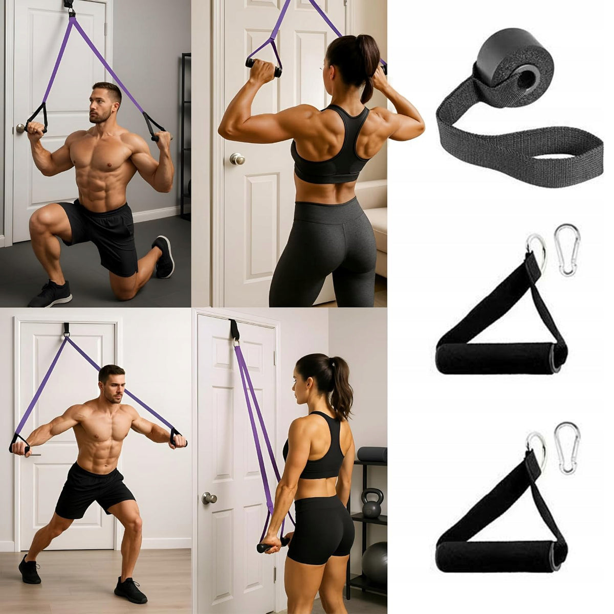 SET OF RESISTANCE RUBBERS FOR TRAINING STRETCHING EXERCISES 5 PCS MINI BAND STRONG Width 3 mm