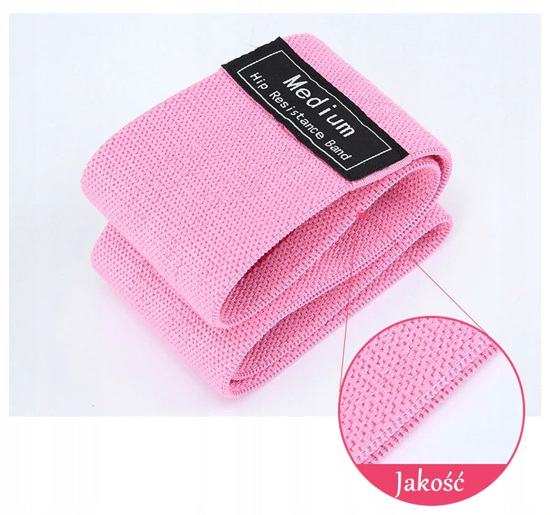 SET OF RESISTANCE RUBBERS RESISTANCE TAPES FOR FITNESS EXERCISE TRAINING 3PCS Color multicolor
