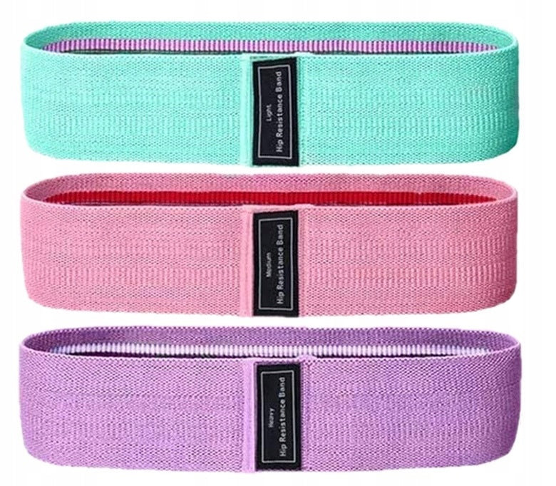 SET OF RESISTANCE RUBBERS RESISTANCE TAPES FOR FITNESS EXERCISE TRAINING 3PCS Packaging status original