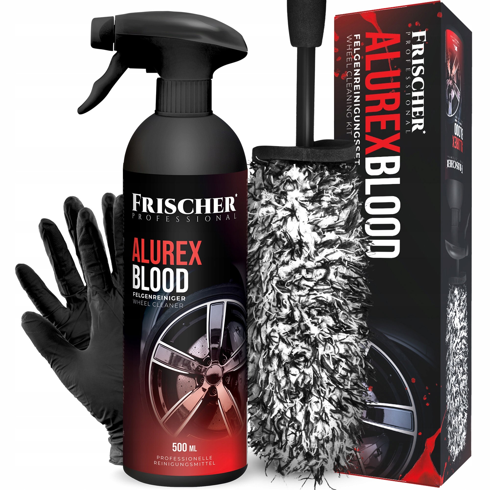 SET OF RIM CLEANER BLOODY RIM 500ml FRISCHER PROFESSIONAL Manufacturer's catalog number PŁYN DO CZYSZCZENIA FELG