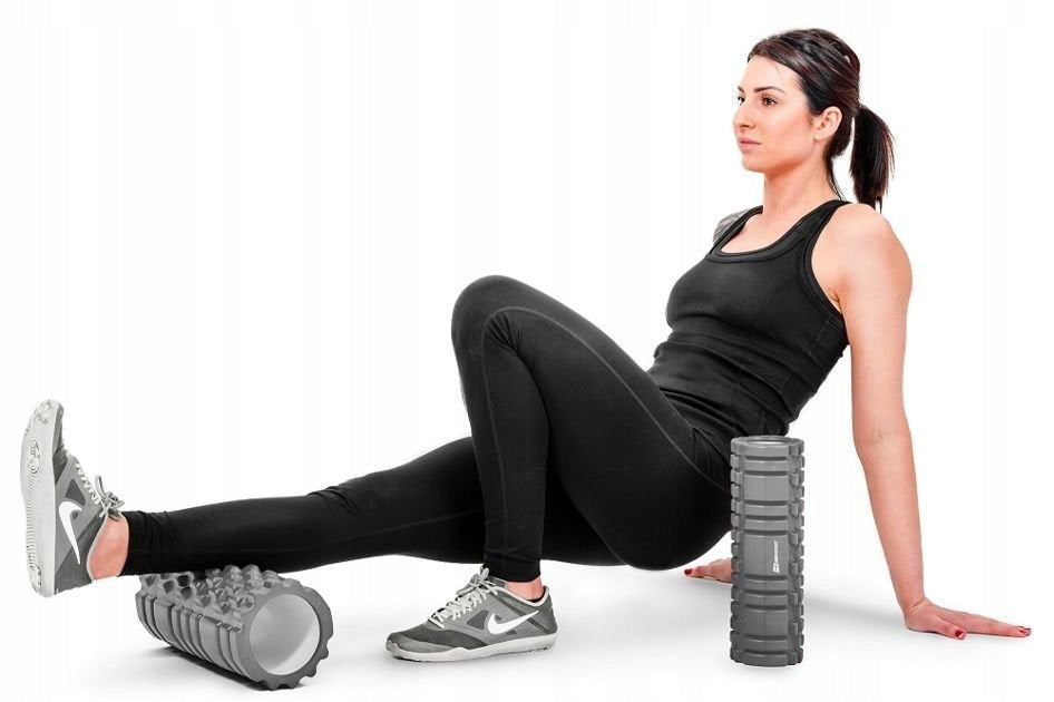 SET OF ROLLERS FOR MUSCLE MASSAGE FOAM EVA GREY HOP-SPORT Packaging status original