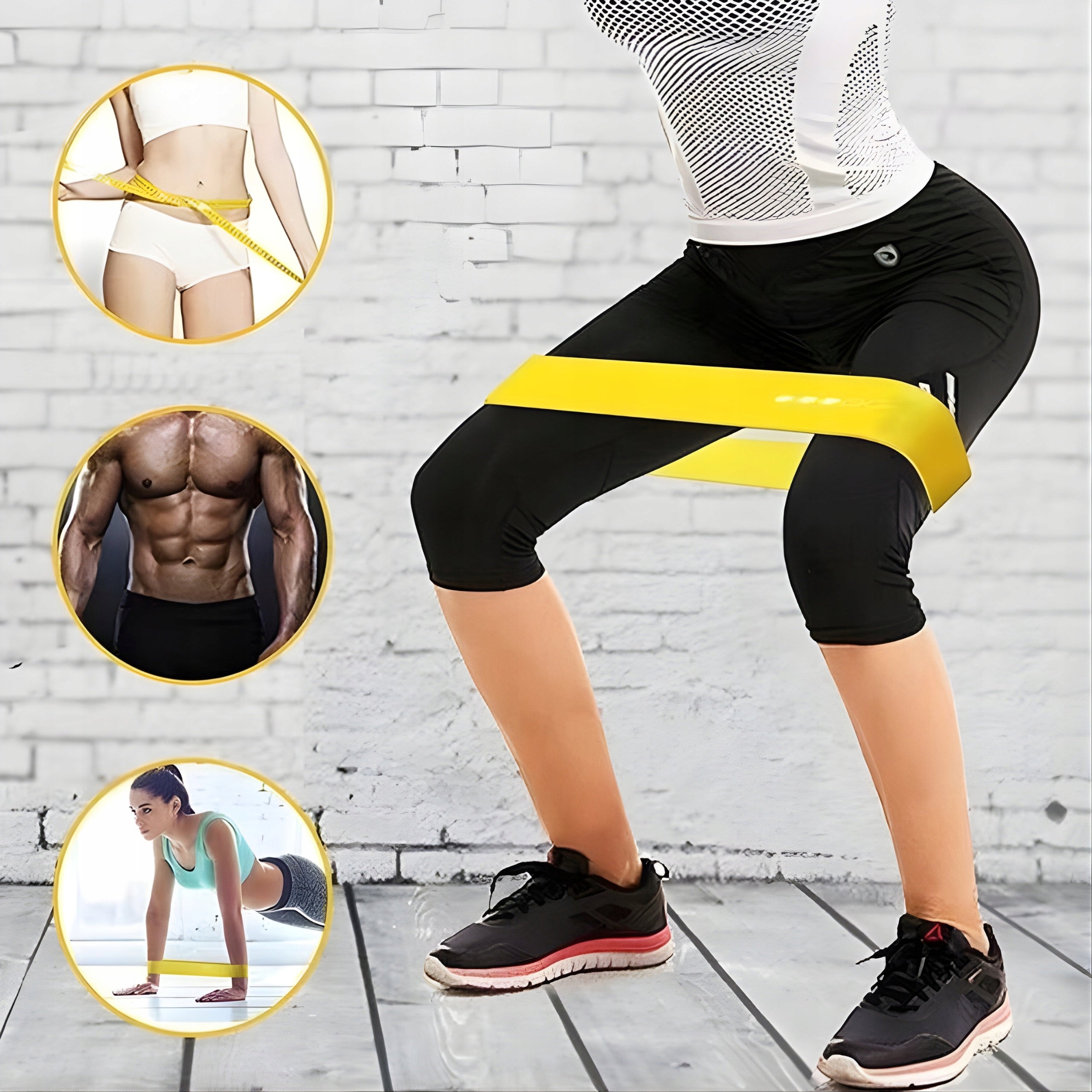 SET OF RUBBERS FOR FITNESS REHABILITATION TRAINING 5 PCS MONTESSA Width 50 mm