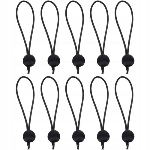 SET OF RUBBERS WITH BALL FOR TARPAULINS AND TRANSPORT SECURITY X 10 PIECES BLACK EAN (GTIN) 5905538137820