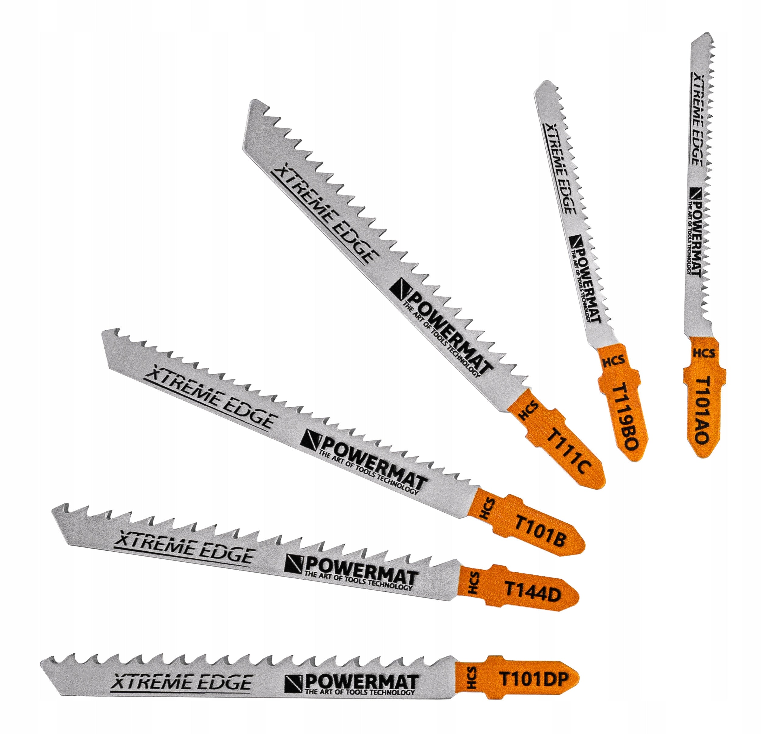 SET OF SAW BLADES FOR JIGSAW 10 PIECES WOOD PLYWOOD PLASTIC Saw blade type for jigsaws