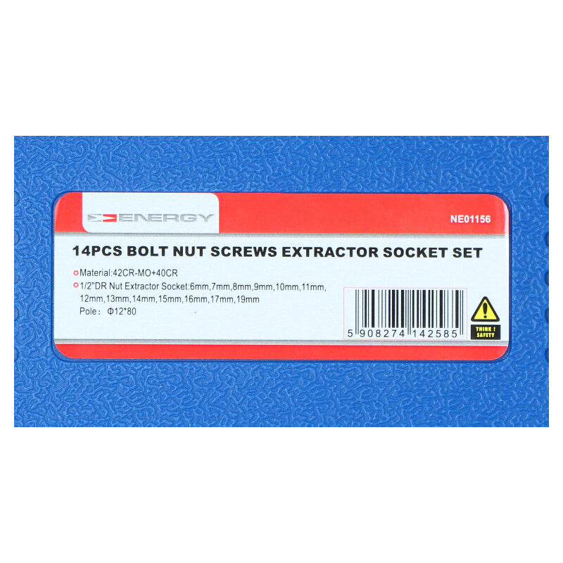 SET OF SCREW DRIVERS 1/2 6MM - 19MM 14PCS Manufacturer code NE01156