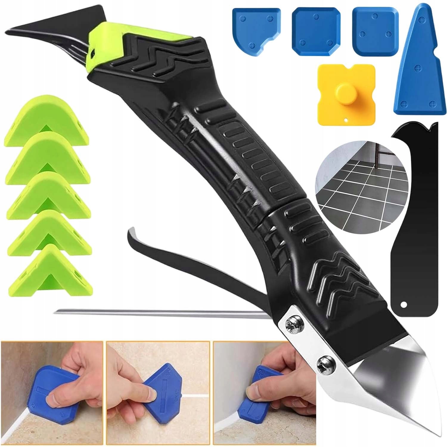 SET OF SILICONE TIP ERASER SPATULAS PROFI FOR SILICONE REMOVAL