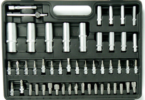 SET OF SOCKET WRENCHES 108 EL. TOOLS SOCKET WRENCHES SUITCASE TORX BITS Number of items in the set 108