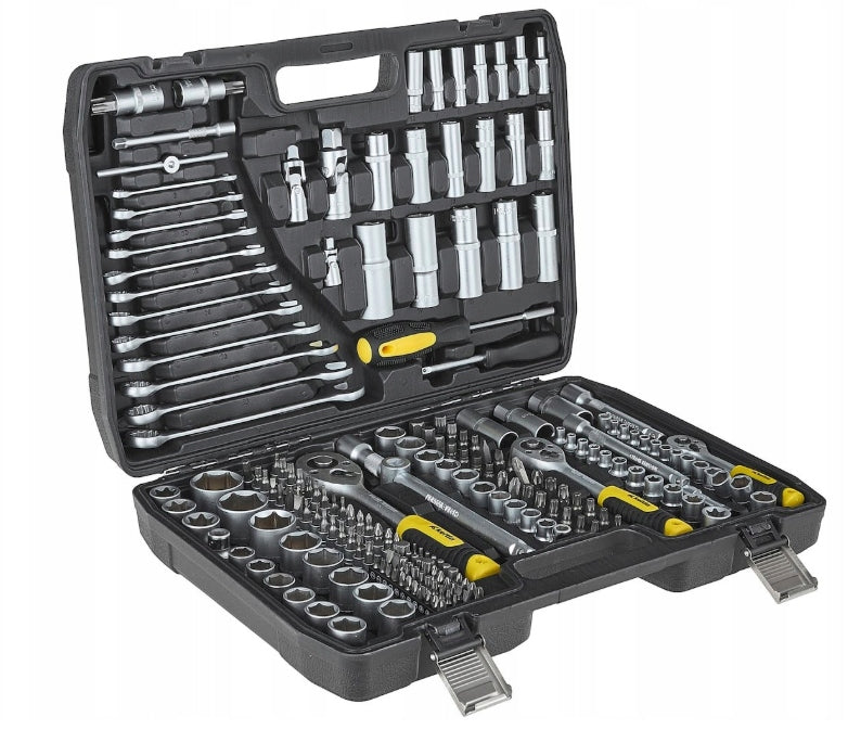 SET OF SOCKET WRENCHES 216 ELEMENTS SOCKET WRENCHES CRV FLAT EYE Manufacturer code K00099