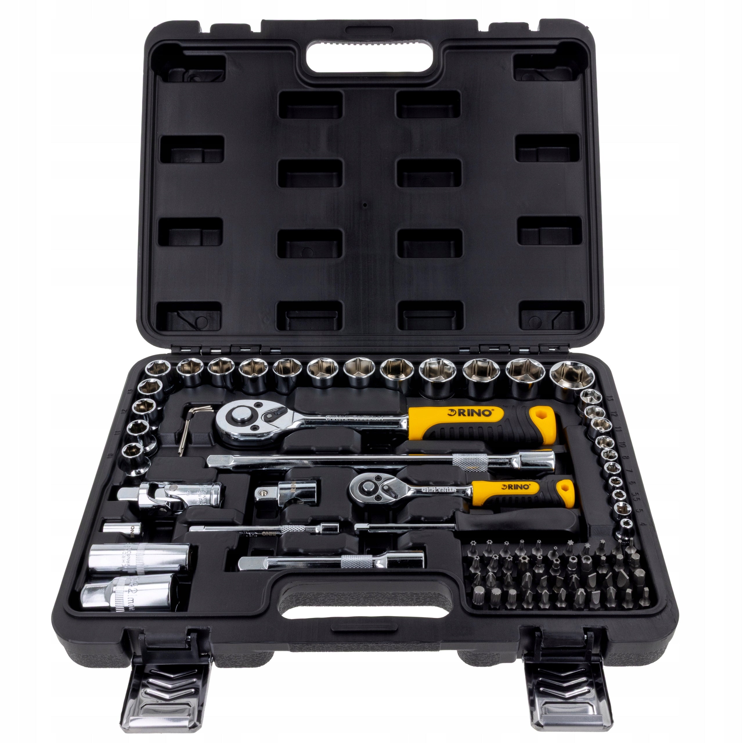 SET OF SOCKET WRENCHES 84 EL. SUITCASE BITS THUNDER CAP CRV RINO Number of items in the set 84