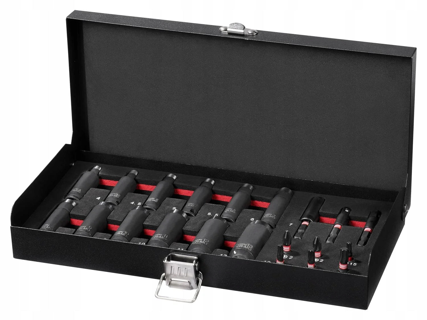 SET OF SOCKET WRENCHES AND BITS PARKSIDE PERFORMANCE SET 21 ELEMENTS