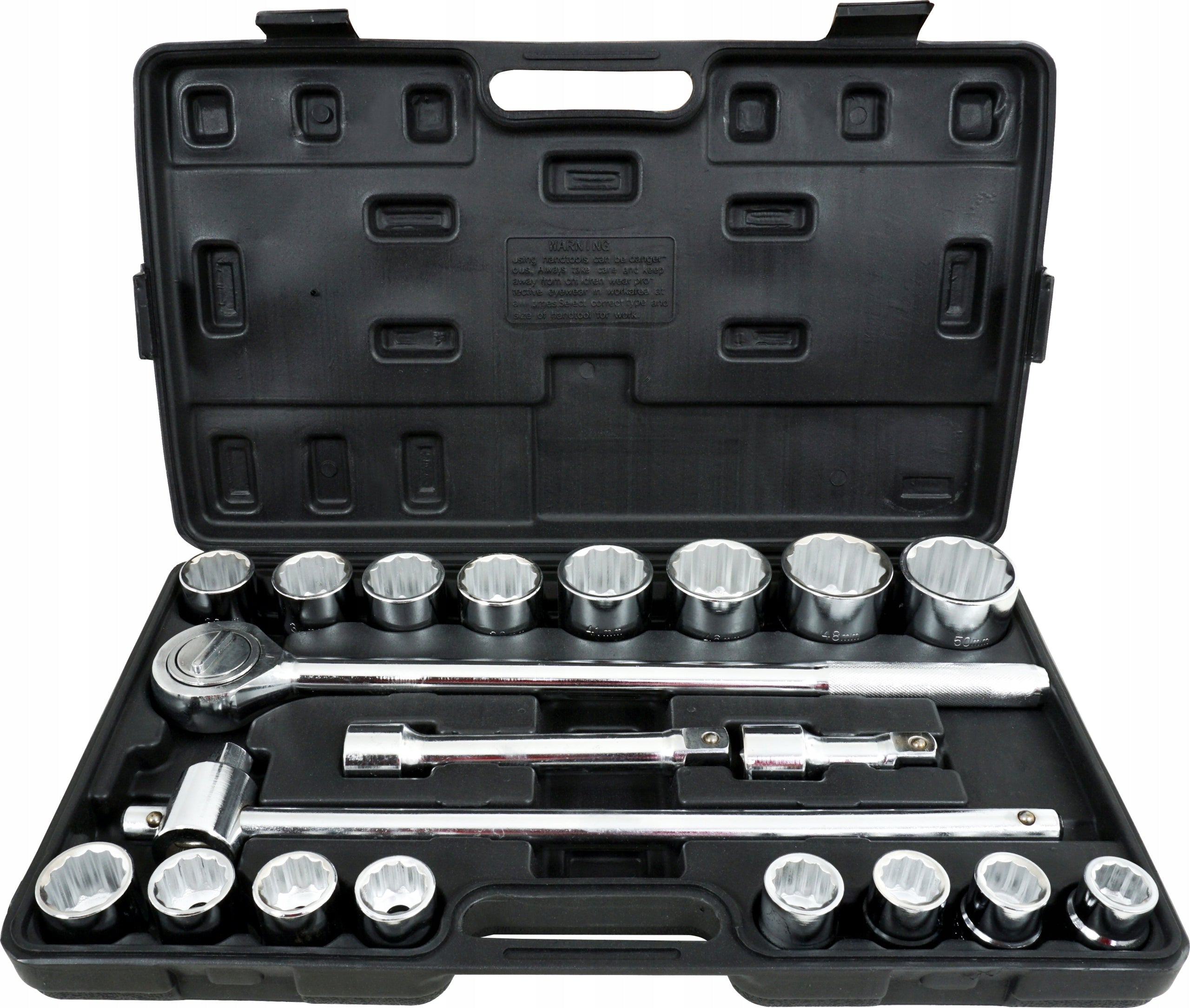 SET OF SOCKET WRENCHES LARGE 3/4 INCH SOCKET WRENCHES 21 EL LARGE TIR CRV Manufacturer code V39076