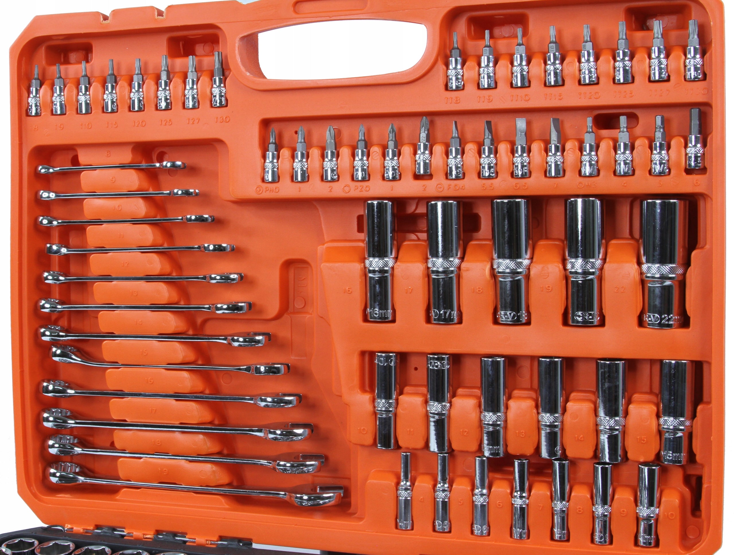 SET OF SOCKET WRENCHES PREMIUM TORX CAPS SUITCASE 216 ELEMENTS BJC Brand BJC