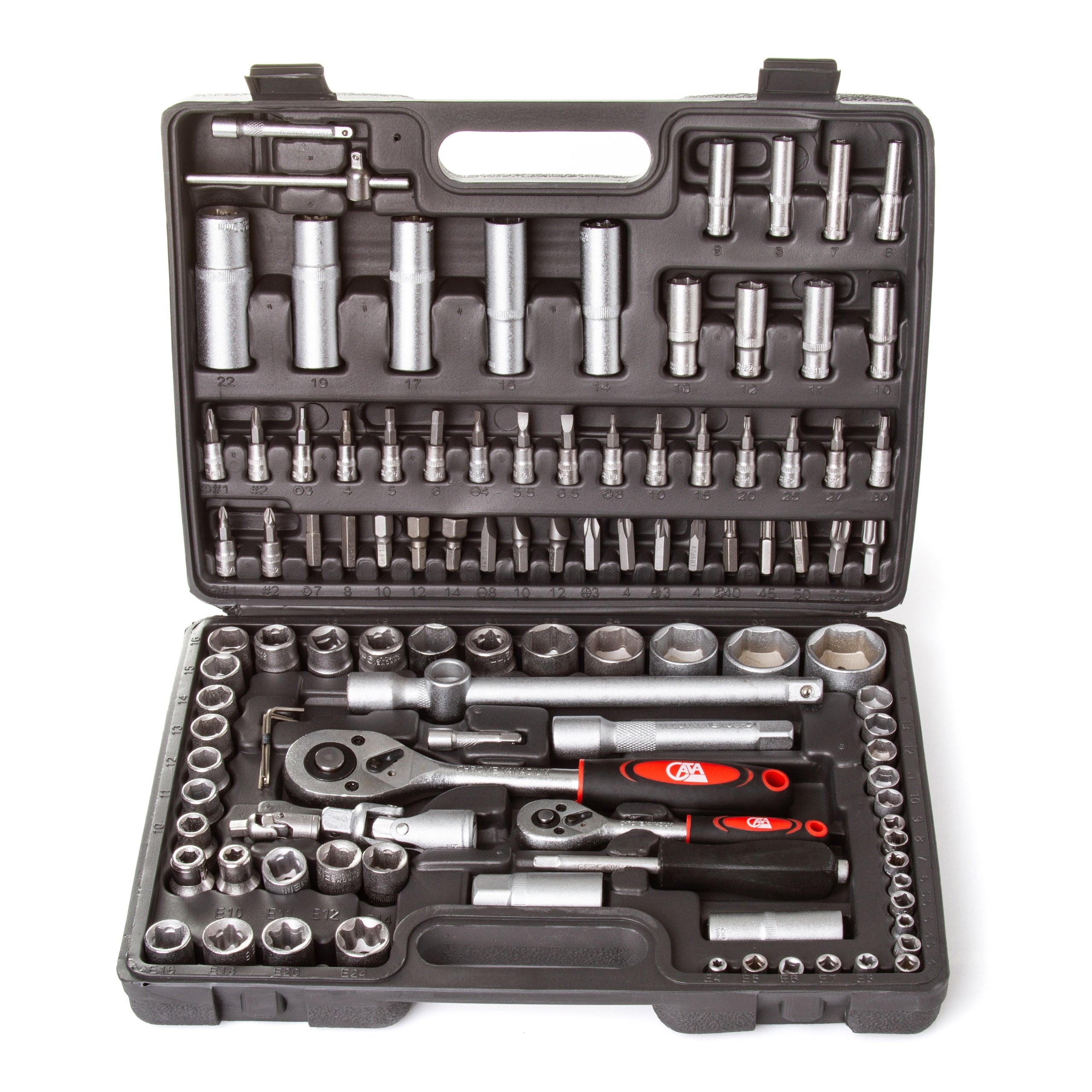 SET OF SOCKET WRENCHES TOOLS SOCKET WRENCHES 108 EL. SUITCASE TORX BITS Manufacturer code M58220C