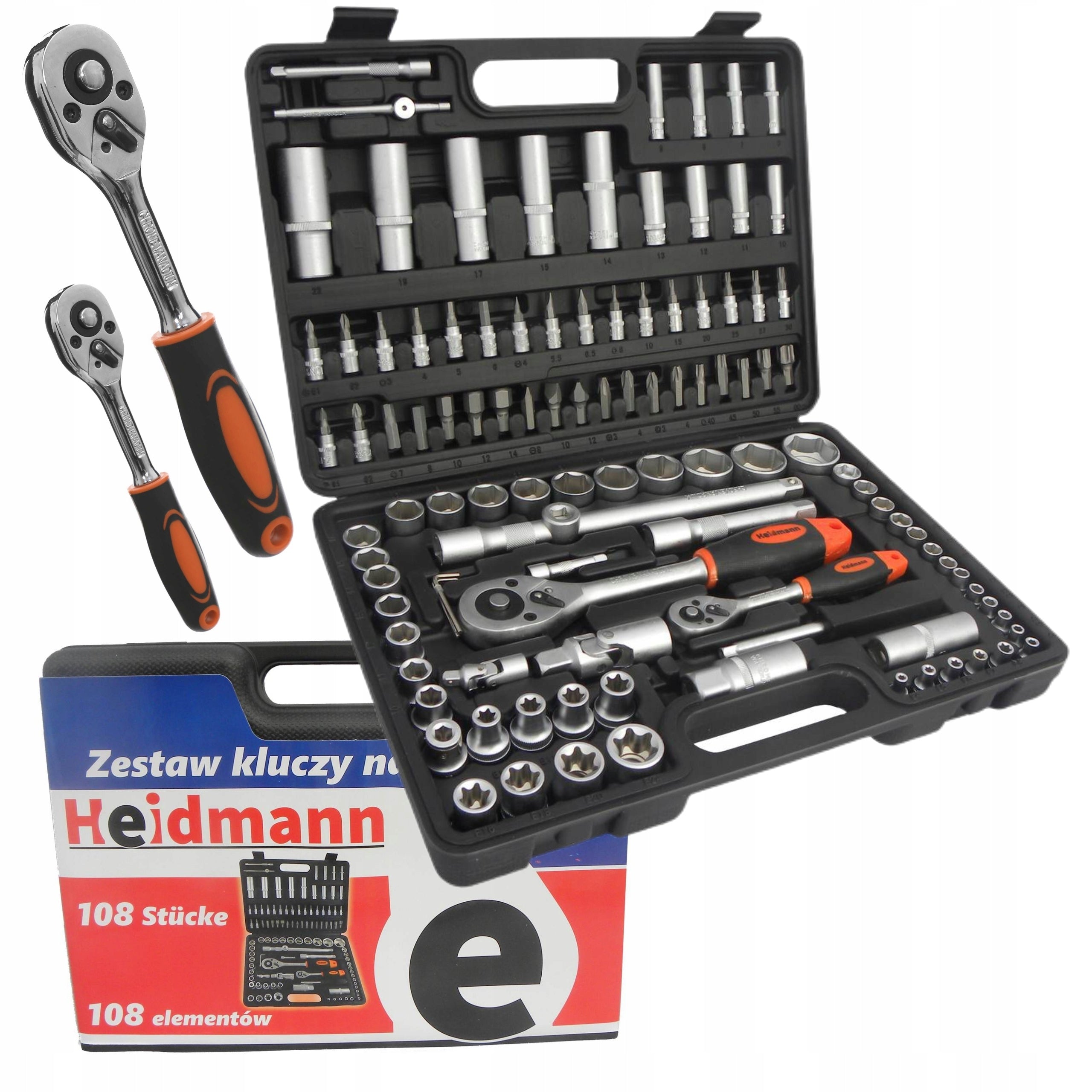 SET OF SOCKET WRENCHES TORX 108 SOCKET WRENCHES