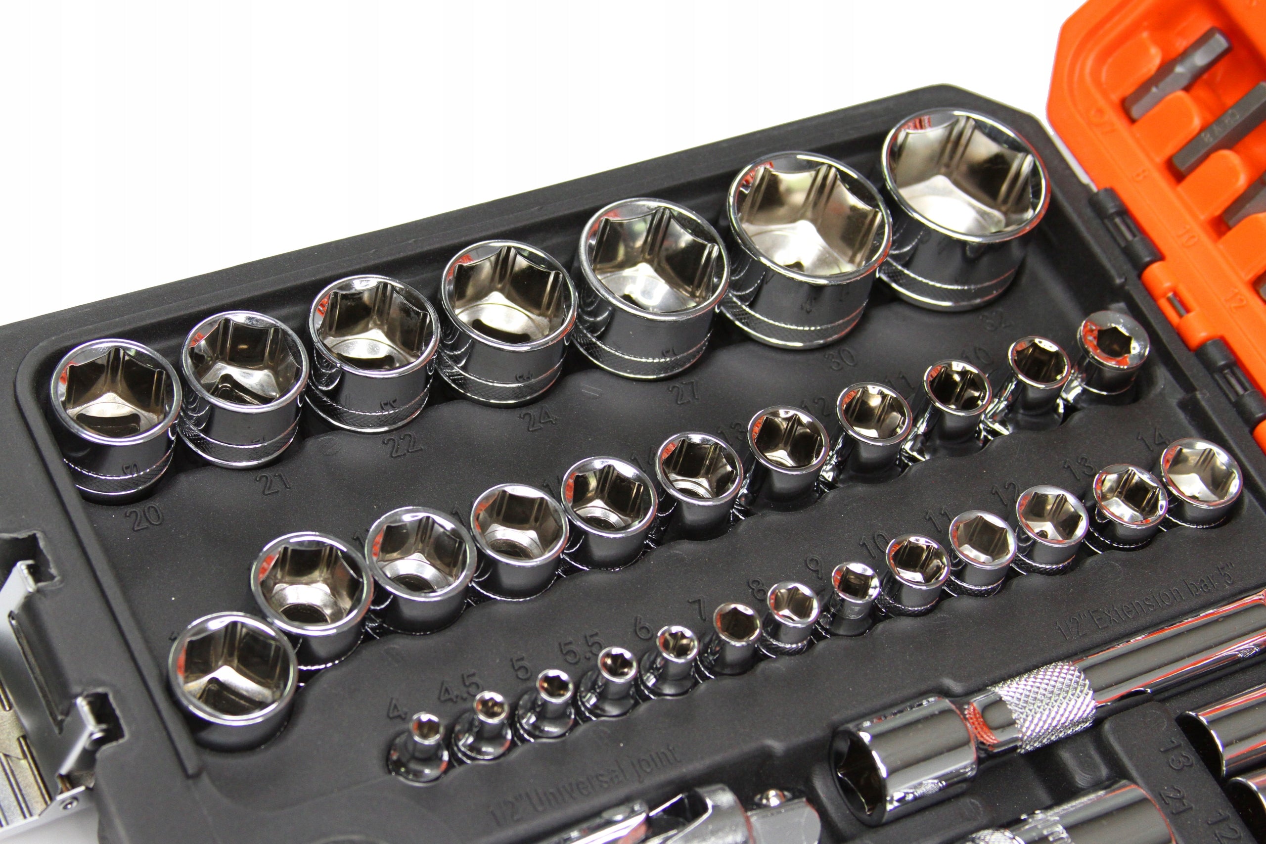 SET OF SOCKET WRENCHES TORX CAPS SUITCASE 108 ELEMENTS Brand BJC