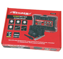 SET OF SOCKETS FOR DAMAGED BOLTS AND NUTS 1/2" 10 ELEMENTS SET Number of items in the set 10