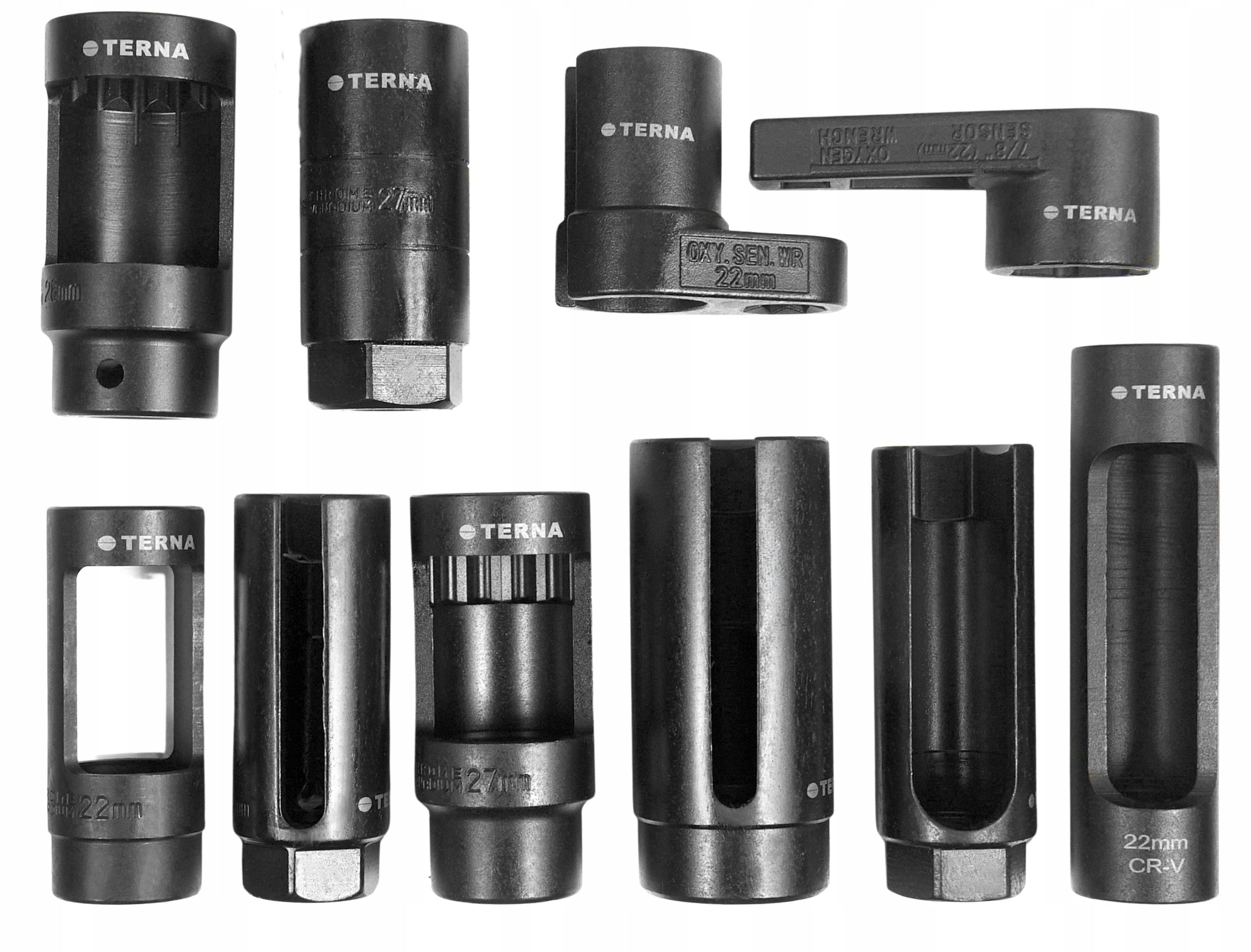SET OF SOCKETS FOR LAMBDA PROBE AND CAP INJECTORS 10el. CAPS KEYS Brand TERNA
