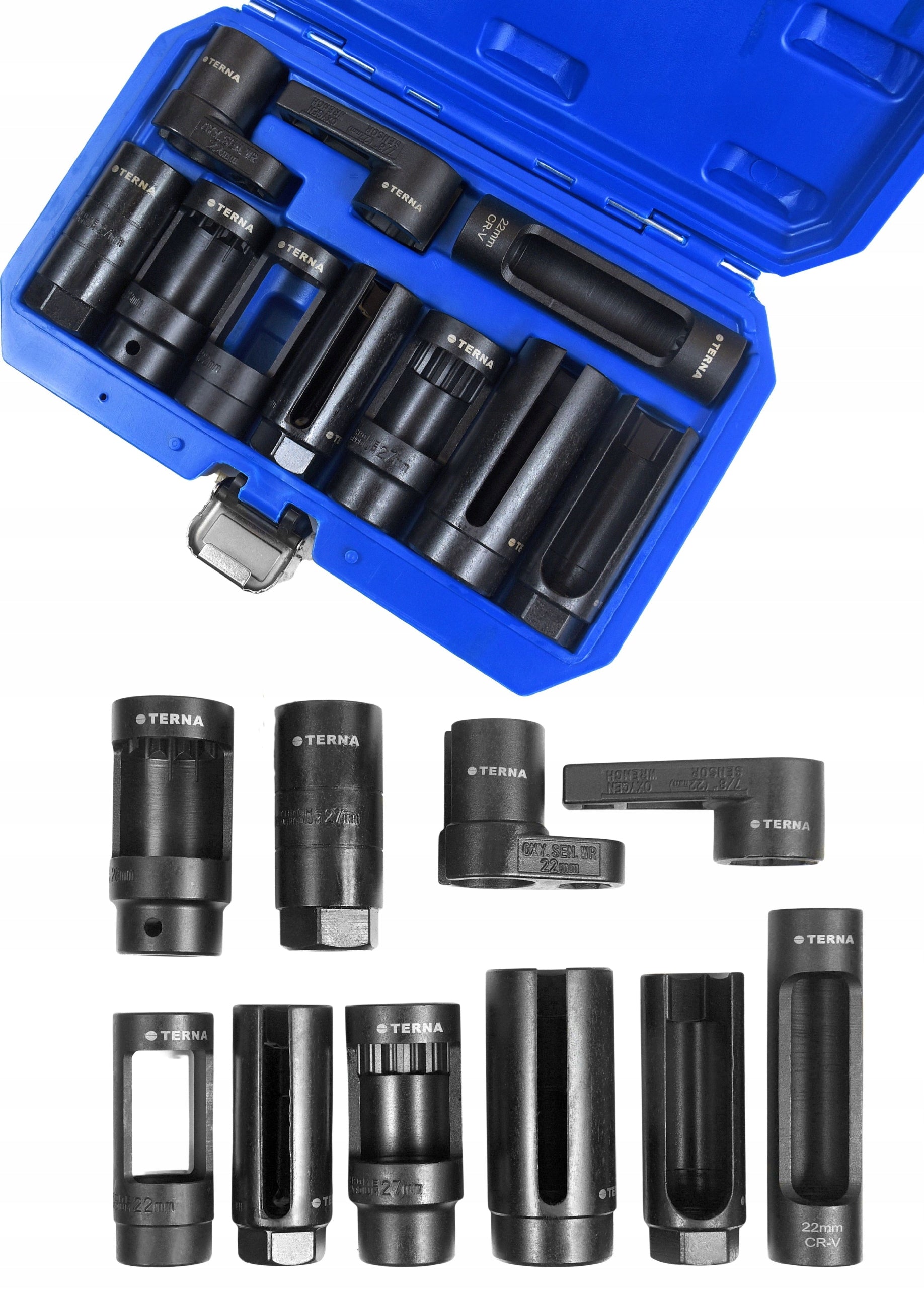 SET OF SOCKETS FOR LAMBDA PROBE AND CAP INJECTORS 10el. CAPS KEYS Manufacturer code TER25021012