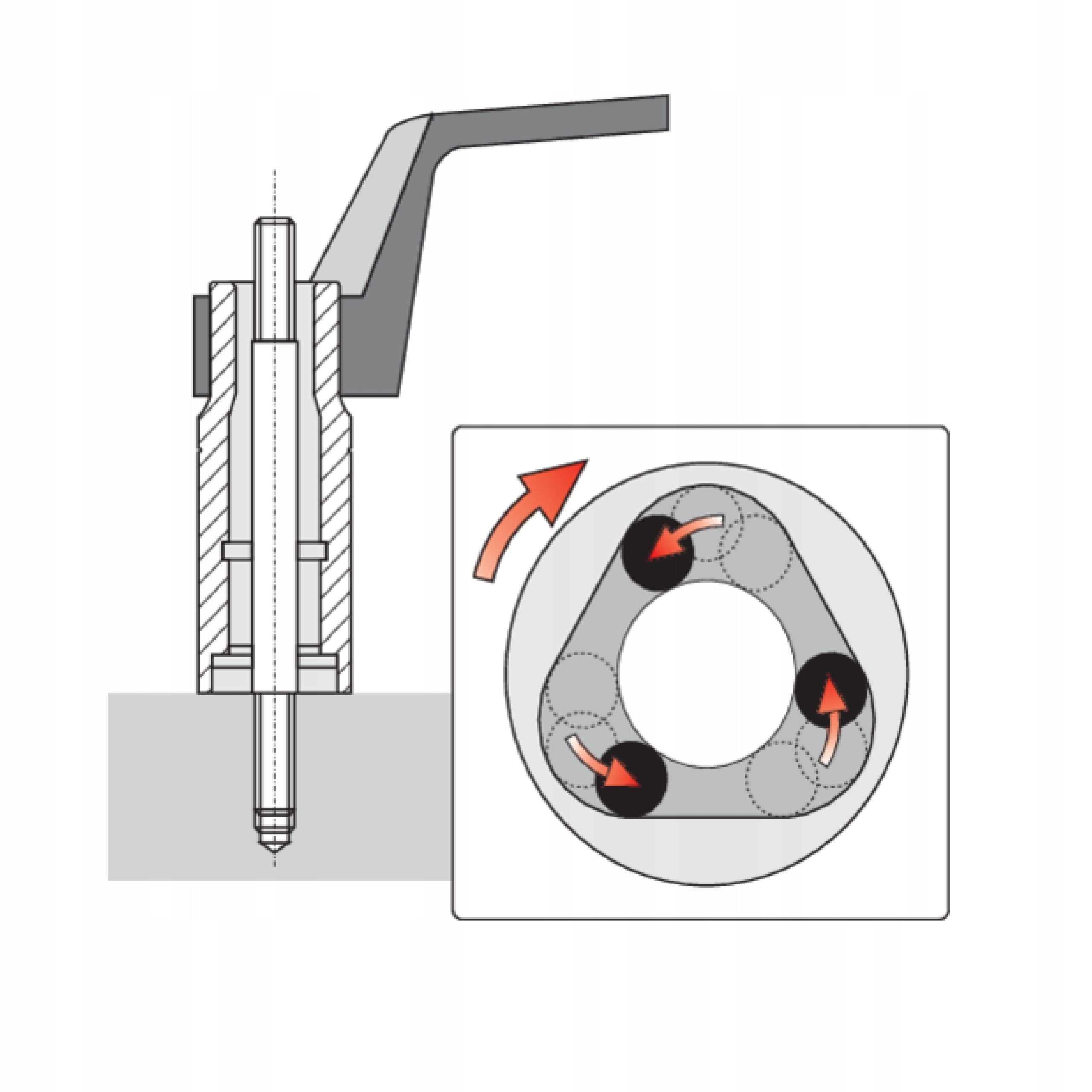SET OF SOCKETS FOR UNSCREWING DAMAGED MACHINED THREAD PINS Packaging status original