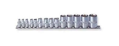SET OF SOCKETS SOCKET WRENCHES TORX 14pcs 1/4-1/2' Brand Jonnesway