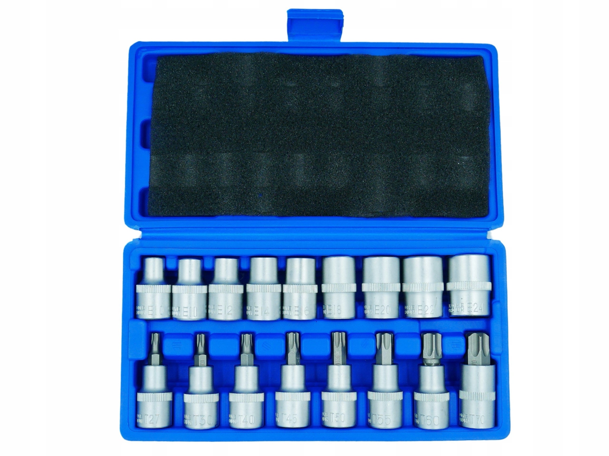 SET OF SOCKETS WRENCHES BITS TORX 1/2 17 EL Key type socket
