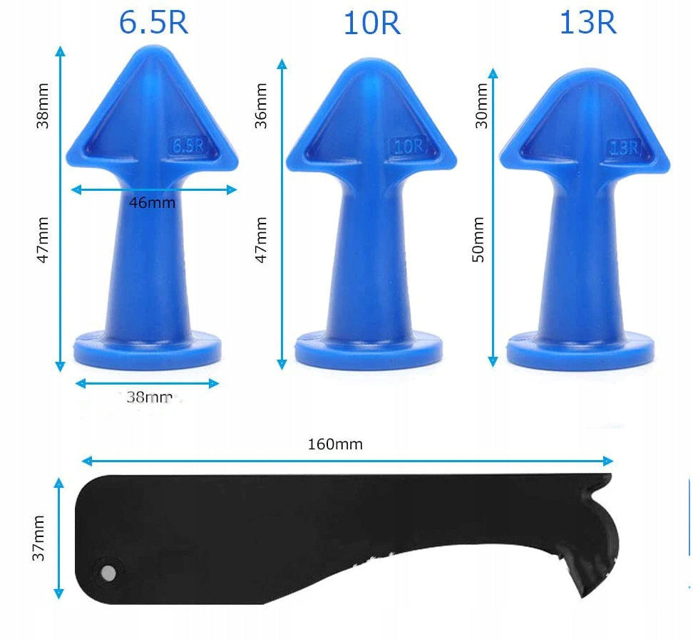 SET OF SPATULAS RUBBER TIPS FOR SILICONE PROFI Product weight with unit packaging 0.01 kg